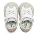 Zapatillas deporte Mustang free baby blancas y rosas con paneles de diferentes texturas respetuosas - Querol online