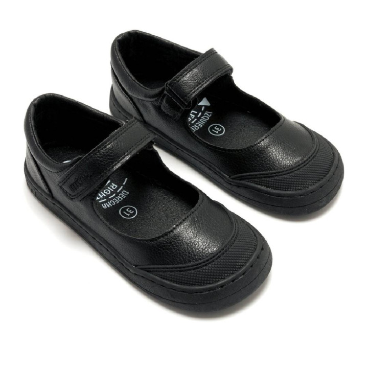 Zapatos colegiales Mustang free negros estilo mercedita respetuosas - Querol online