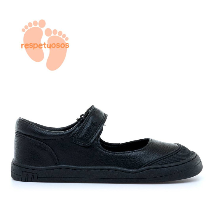 Zapatos colegiales Mustang free negros estilo mercedita respetuosas - Querol online