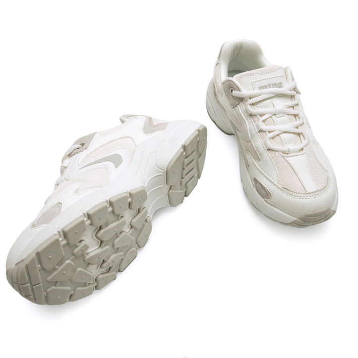Zapatillas urban Mustang electra blancas estilo chunky - Querol online