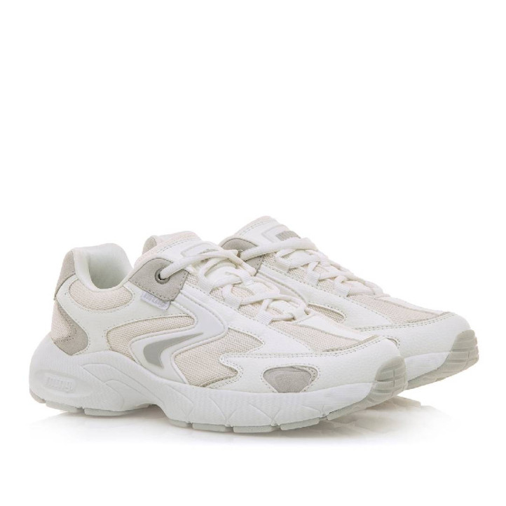 Zapatillas urban Mustang electra blancas estilo chunky - Querol online