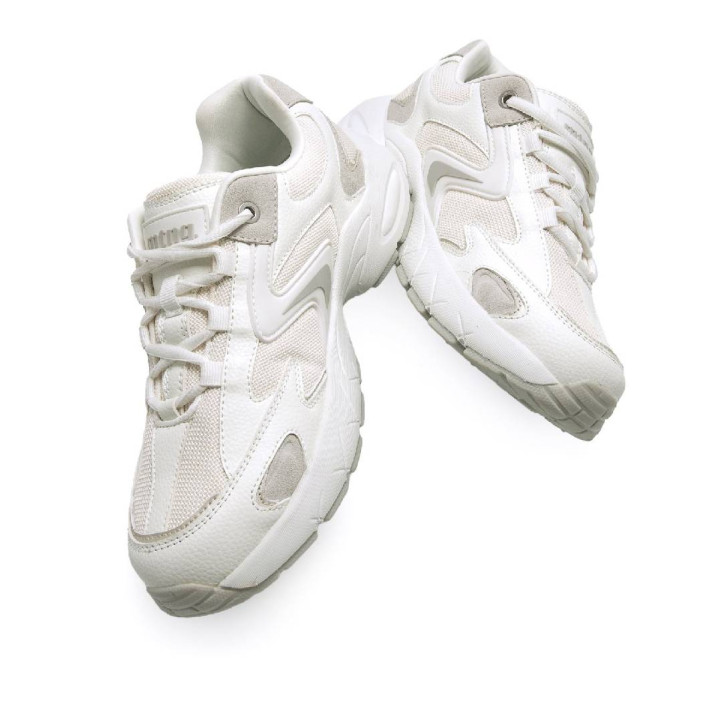 Zapatillas urban Mustang electra blancas estilo chunky - Querol online
