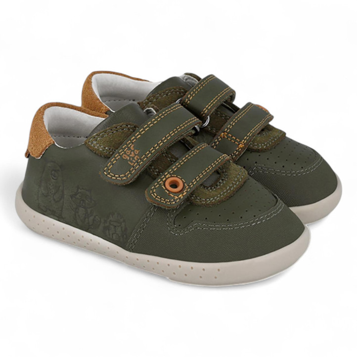 ZAPATOS GARVALIN DE NIñO VERDE 251311B - Querol online