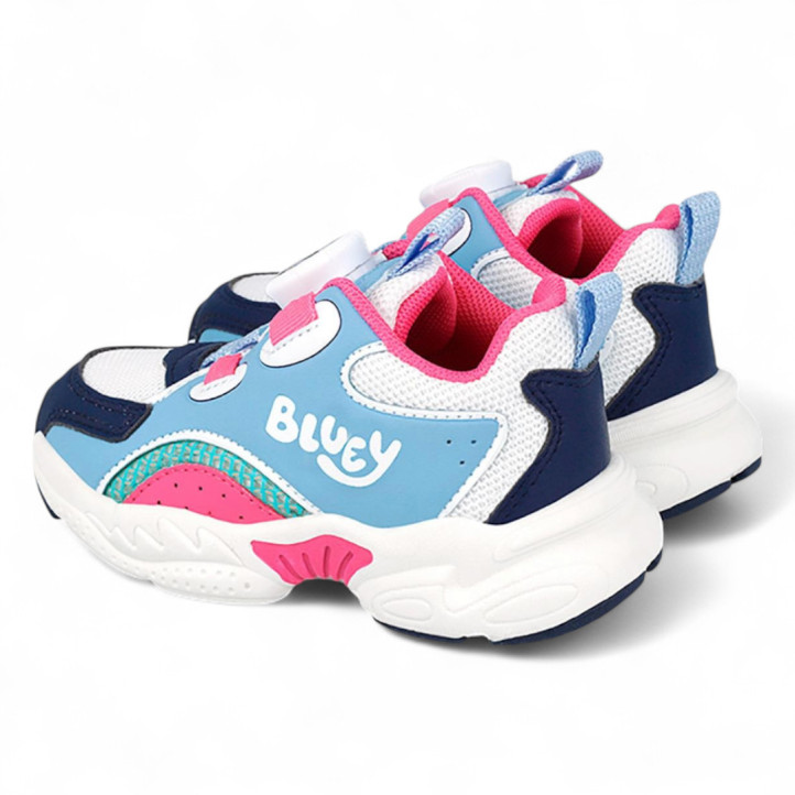 ZAPATILLAS DEPORTE GARVALIN DE NIñA AZUL Y FUXIA 251855B - Querol online