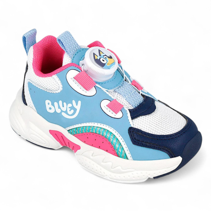 ZAPATILLAS DEPORTE GARVALIN DE NIñA AZUL Y FUXIA 251855B - Querol online