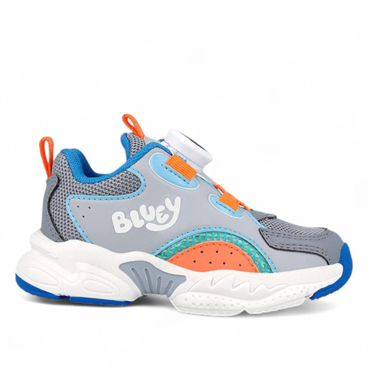 ZAPATILLAS DEPORTE GARVALIN DE NIñO GRIS Y NARANJA 251855A - Querol online