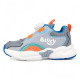 ZAPATILLAS DEPORTE GARVALIN DE NIñO GRIS Y NARNAJA 251855A - Querol online