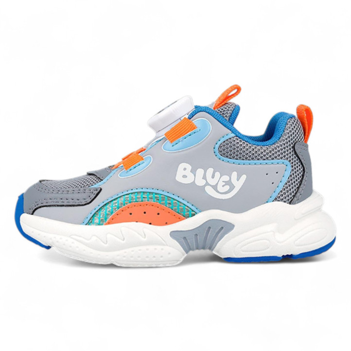 ZAPATILLAS DEPORTE GARVALIN DE NIñO GRIS Y NARANJA 251855A - Querol online