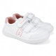 ZAPATILLAS DEPORTE BIOMECANICS DE NIñA BLANCO Y ROSA 251020D - Querol online
