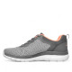 Zapatillas deportivas Skechers bountiful quick path grises y coral - Querol online