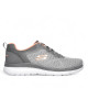 Zapatillas deportivas Skechers bountiful quick path grises y coral - Querol online