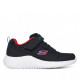 Zapatillas deporte Skechers bounder negra con detalles rojos - Querol online