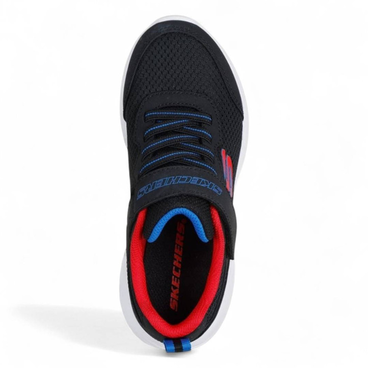 Sabatilles esport Skechers bounder negra amb detalls vermells - Querol online