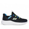 Zapatillas deporte Skechers slip-ins bounder brisk burst negras y azules