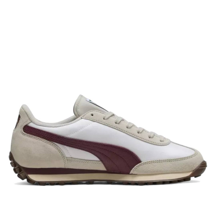 Zapatillas urban Puma easy rider vintage blancas y granates para mujer - Querol online