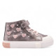 Sabatilles Conguitos platejades amb cors roses cordons elàstics i tancament amb velcro - Querol online