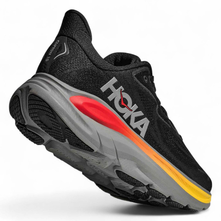 Sabatilles esportives Hoka clifton 10 black amb galactic grey - Querol online