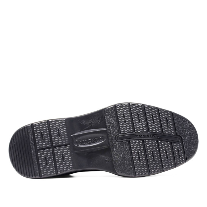 Zapatos vestir Luisetti negros con cordones de piel con plantilla extraible - Querol online