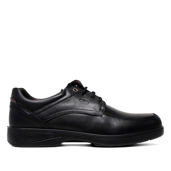 Zapatos vestir Luisetti negros con cordones de piel con plantilla extraible - Querol online