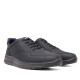 Zapatos sport Luisetti negros con cordones elásticos de piel y plantilla extraíble - Querol online