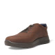 Zapatos sport Luisetti marrones con cordones elásticos de piel y plantilla extraible - Querol online