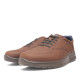 Sabates sport Luisetti marrons amb cordons elàstics de pell i plantilla extraible - Querol online