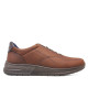 Zapatos sport Luisetti marrones con cordones elásticos de piel y plantilla extraible - Querol online