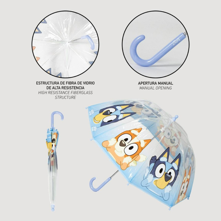 Paraguas Cerda azul poe burbuja bluey - Querol online