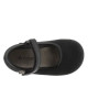 Zapatos Victoria alba negras efecto terciopelo y detalles en charol - Querol online