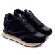 Zapatillas cuña Gioseppo landfall negras con cuña interior - Querol online