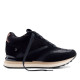 Zapatillas cuña Gioseppo landfall negras con cuña interior - Querol online