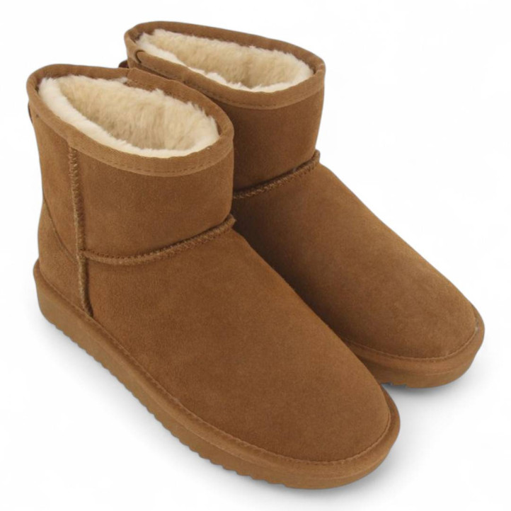 Botines planos Gioseppo gilliam estilo australiana de caña media - Querol online