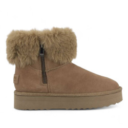 Botins plataforma Gioseppo mendon estil australiana de plataforma amb cremallera lateral - Querol online