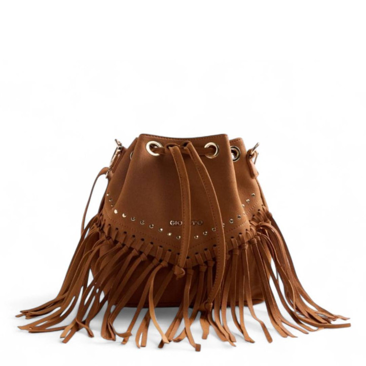 Bolso Gioseppo tonka estilo bucket con flecos - Querol online