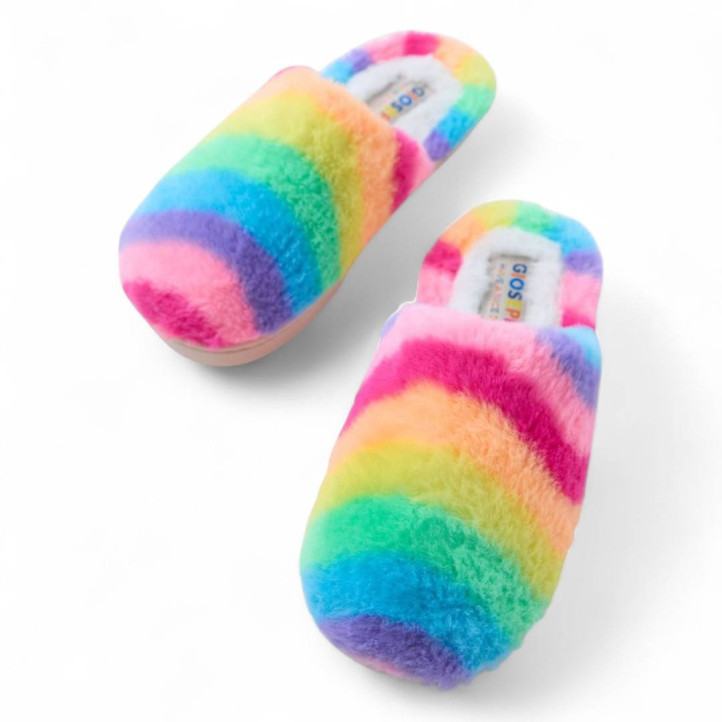 Zapatillas casa Gioseppo storden multicolor de pelito - Querol online