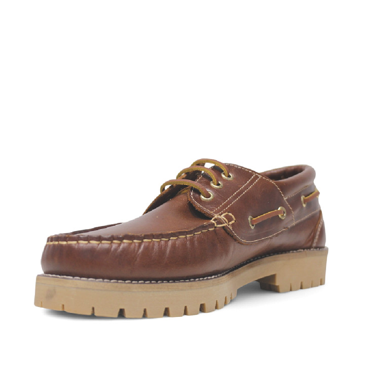 Zapatos vestir Lobo kalahari marrones de estilo náutico de piel - Querol online