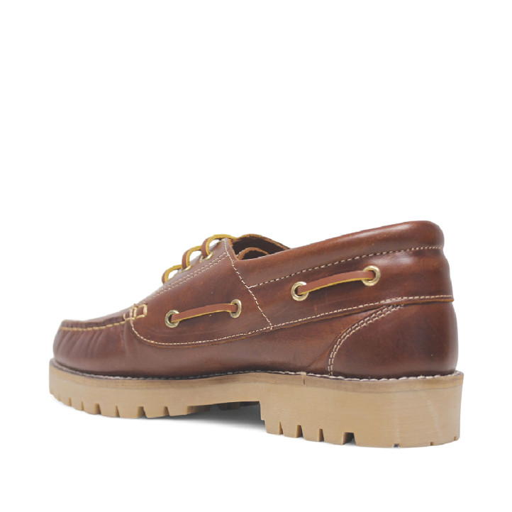 Zapatos vestir Lobo kalahari marrones de estilo náutico de piel - Querol online
