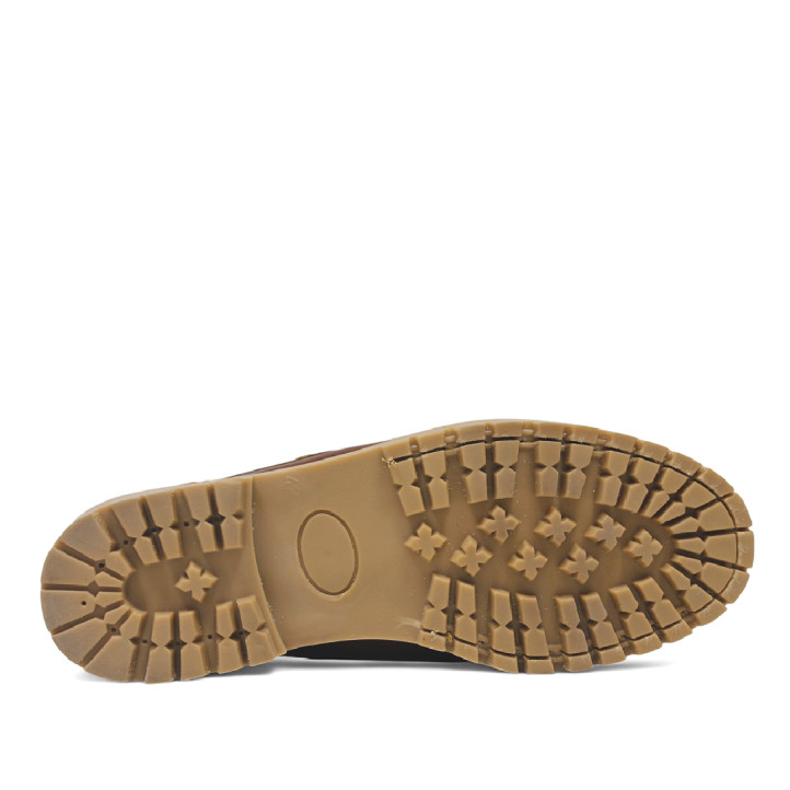 Zapatos vestir Lobo kalahari marrones de estilo náutico de piel - Querol online