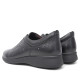 Zapatos planos Treintas negros con cordones elásticos y tres tachuelas redondas - Querol online