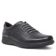 Zapatos planos Treintas negros con cordones elásticos y tres tachuelas redondas - Querol online