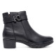 Botins de taló Treintas negres amb doble costura lateral i sivella decorativa - Querol online