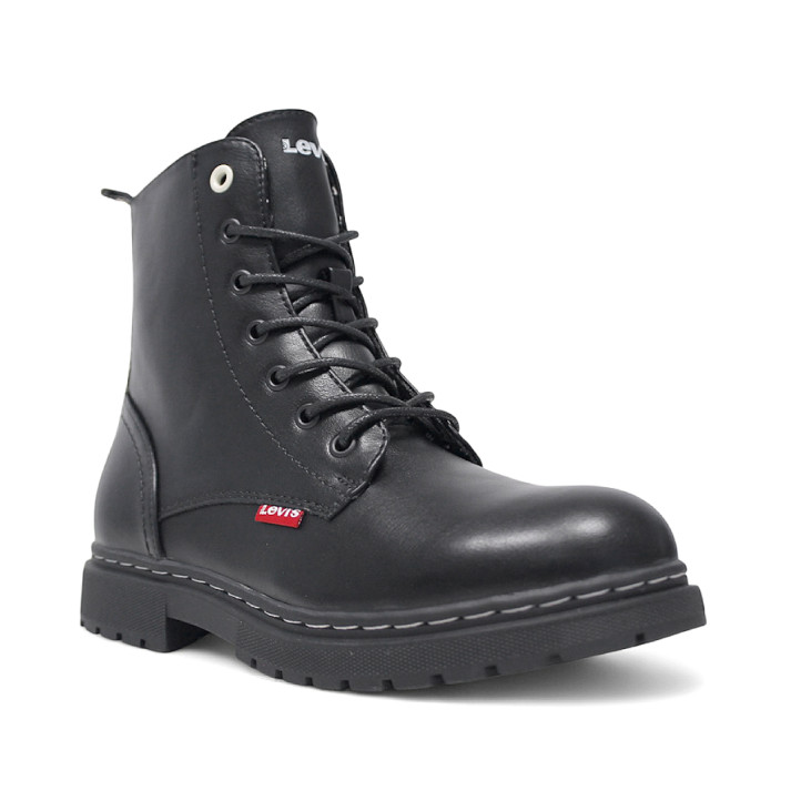 Botines Levi's catherine negros de estilo militar con logo trasero - Querol online