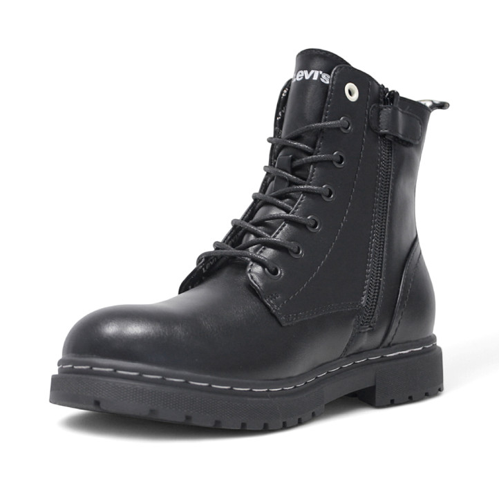 Botines Levi's catherine negros de estilo militar con logo trasero - Querol online
