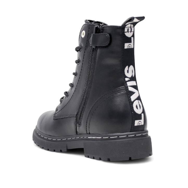 Botines Levi's catherine negros de estilo militar con logo trasero - Querol online