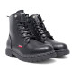 Botines Levi's catherine negros de estilo militar con logo trasero - Querol online