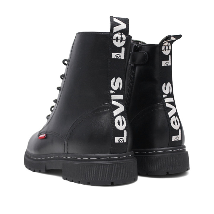 Botines Levi's catherine negros de estilo militar con logo trasero - Querol online