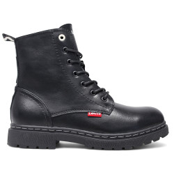 Botines Levi's catherine negros de estilo militar con logo trasero