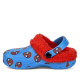 Zapatillas casa Cerda rojas y azules de spiderman estilo zueco con borreguillo - Querol online