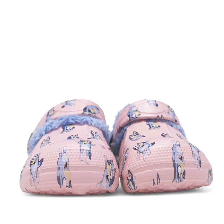 Zapatillas casa Cerda rosas y lilas de bluey estilo zueco con borreguito - Querol online