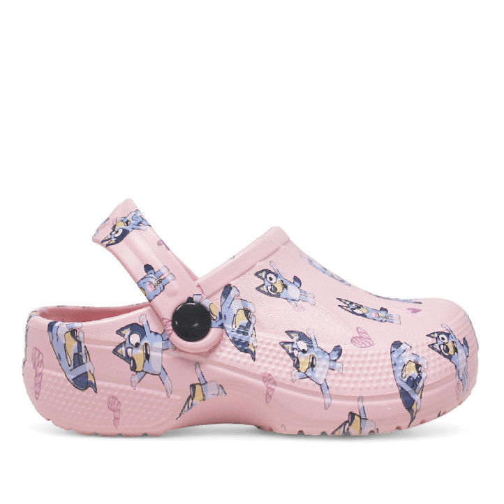 Zapatillas casa Cerda rosas y lilas de bluey estilo zueco con borreguito - Querol online